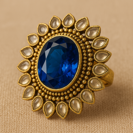 Blue Gem Ring